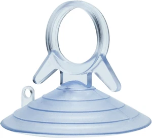 Clear Plastic Suction Cups with Loops - 4.5 Cm (1.75 In) Wide, Set of 10 - Picture 1 of 5