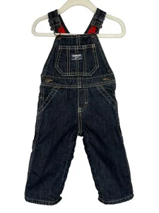 VTG Oshkosh B'gosh 9M Blue Overalls Insulated - Imagen 1 de 13