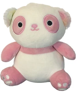 Squishmallows Baby Pink Plush Kaldette Panda Bear Squeezemallows Rainbow Ears - Picture 1 of 12