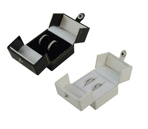 Ciondolo Deluxe Bottone Doppia Porta Doppio Anello Regalo Display Scatola Deposito - Foto 1 di 6