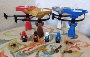 Lego Ninjago Airjitzu Flyer Kai Zane Jay Cole Lot of 4 Njo160 Njo159 - Picture 1 of 13