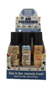 x12 Smoke Odor Exterminator Removes Smell 1oz  Odor Air Freshen Spray (Assorted) - Picture 1 of 3
