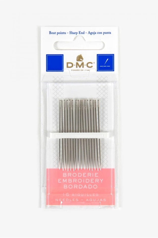 DMC - Ago da cucito ricamo a mano - cartina da 16 aghi - misure varie - Immagine 1 di 1