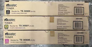 3 x Muratec Toner Ctg TS3690 MYK for Muratec MFX-C3090 MFX-C3690/C2590 - Picture 1 of 1
