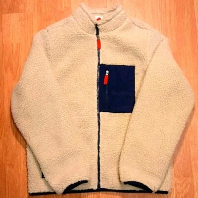 Boys XL Sherpa Zip Jacket Fleece Warm Coat Zipper Pocket – New - Image 1 of 4