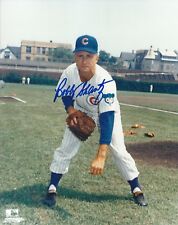 Signed  8x10 BOBBY SHANTZ  Chicago Cubs Autographed photo - w/ Show ticket