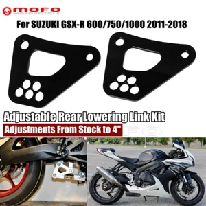 Kit de eslabones de bajada traseros ajustables para Suzuki GSX-R600 GSXR750 GSX-R1000 2009-16 - Imagen 1 de 9