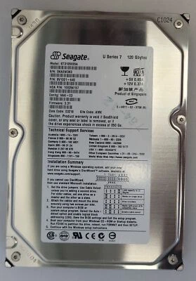 Seagate ST3120020A HDD, 120 GB , IDE/ATA/ATAPI-6 , Tested / pics - Image 1 of 4