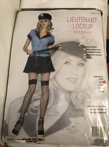 Lieutenant Lockup Sexy Police Woman Adult Costume Cosplay -Size 6/8 - NEW! - Picture 1 of 7