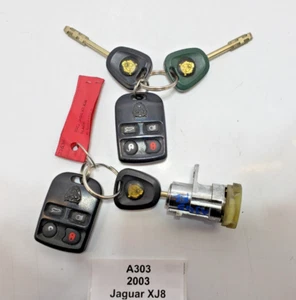 ✅ 1998-2003 OEM Jaguar XJ8 XJR Remote Key Fob Control Transmitter Lock SET - Picture 1 of 9