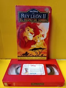 VHS vintage anni '90 Disney Re Leone II lingua spagnola PAL-N ARGENTINA - Foto 1 di 6