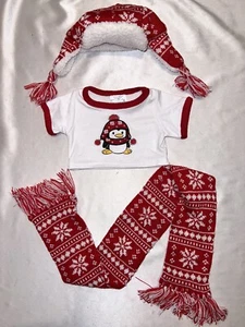 Costruisci un Orso Vestiti Pinguino Camicia Trapper Cappello e Sciarpa Set - Foto 1 di 4