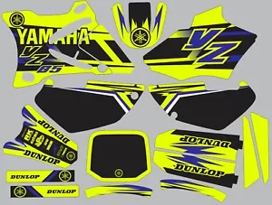 Graphics for 2002-2014 Yamaha YZ85 YZ 85 Decal dirt bike Shrouds Highlighter - Foto 1 di 1