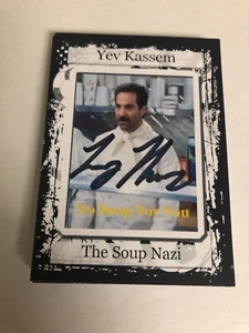 Autographed Larry Thomas Soup Nazi Seinfeld Card Beckett Certified Signed - Picture 1 of 4