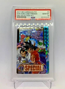 Dragon Ball 2017 "Son Goku & Friends" #3 Special Carddass Premium Edition PSA 10 - Picture 1 of 3