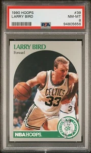 1990 HOOPS #39 LARRY BIRD PSA 8 (BIN5656) Graded Power - Picture 1 of 2