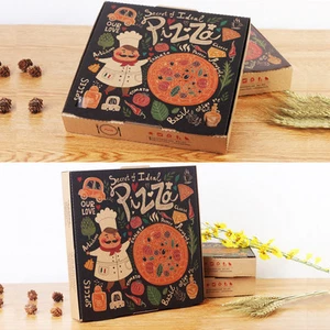 100x Natural Kraft Corrugated 16'' Pizza Box Chef PizzeriaCajas de comida para llevar - Imagen 1 de 8