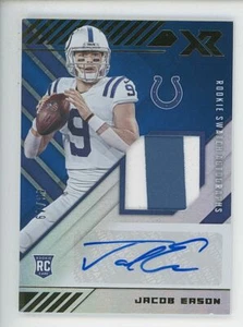 2020 Panini XR Jacob Eason RC ROOKIE AUTO AUTOGRAPH PATCH 48/49 Colts  - Picture 1 of 2