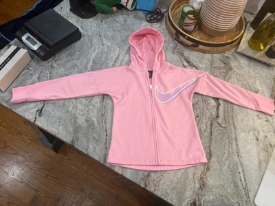 Jaqueta Nike Little Girl's multicolorida Dri-Fit com zíper com capuz - Tamanho 6 - Imagem 1 de 2