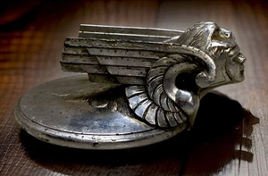 Original 1930s Chevrolet Radiator Winged Viking Hood Ornament - Picture 1 of 7
