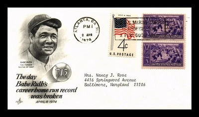 US COVER DAY BABE RUTH'S CAREER HOME RUN RECORD WAS BROKEN BASEBALL EVENT - Image 1 of 2