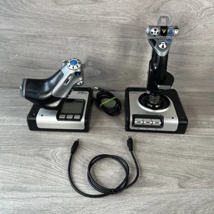 Logitech Saitek X52 Pro Flight Control System for Flight Simulator Sim - Picture 1 of 12