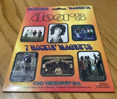 THE DOORS (Jim Morrison) - Juego de 7 IMANES Rock n’ Roll súper raros (circa 2000) Foto 1 de 4