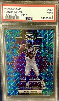 2023 Mosaic- Randy Moss- Peacock Choice Prizm Case Hit 🔥 - Image 1 of 2