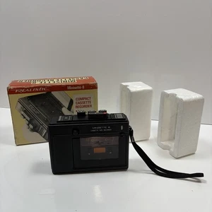 Vintage Realistic Minisette 8 Radio Cassette Tape Recorder Boxed - Bild 1 von 23