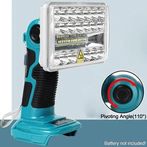 2000LM 18W LED-Arbeitsleuchte für Makita 18V LXT Li-Ion Akku Outdoor Flutlicht - Bild 1 von 13