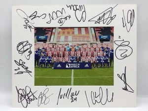 RARE 2012/13 Sunderland Squad Signed Photo Display + COA AUTOGRAPH - Picture 1 of 5