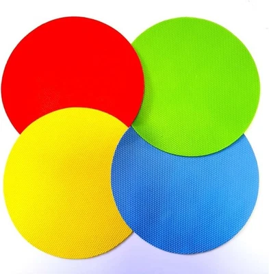 BRAND: DEOFUN 4pcs Rubber Jar Opener Bottle Gripper Non Slip Pad Multi-function Circle One