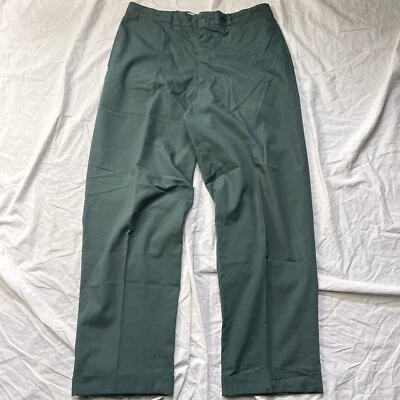 Vtg 60s Big Mac Work Pants Size 34 Wide Leg Trouser Distressed Workwear Slacks - Image 1 of 4