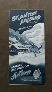 030 Prospekt / Broschüre Gasthof und Pension ARLBERG um 1939 - Bild 1 von 3