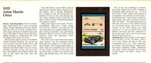 1935 Aston-Martin Ulster & 1966 Jensen FF(Stamp-Profile Card) - Picture 1 of 2