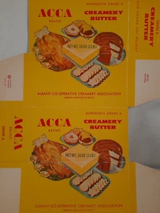 Vtg Acca Albany Minnesota Butter Box Albany creamery Mn Sauk Centre Long Prairie - Picture 1 of 8
