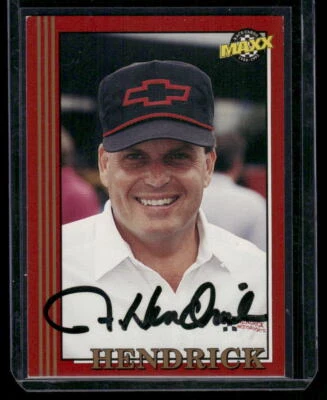 Signed 1992 Maxx (Red) #103 Rick Hendrick IP Auto - Image 1 of 2