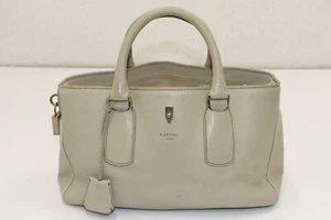 Celine Gold Lock Leather Handbag - Beige - Picture 1 of 24