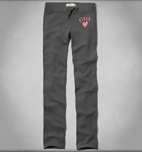 ABERCROMBIE & FITCH SKINNY FIT SWEATPANTS Dark Heather Grey Girls L(14) XL(16) - Picture 1 of 3