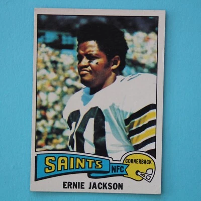 1975 Topps Football #323 Ernie Jackson - Excellent to Near Mint Condition - Image 1 of 2