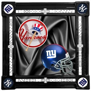 Yankees and Giants Themed Domino Table by Domino Tables by Art - Picture 1 of 6