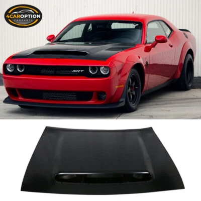 Fits 08-23 Dodge Challenger Demon Style Front Bumper Hood Aluminum - Image 1 of 4