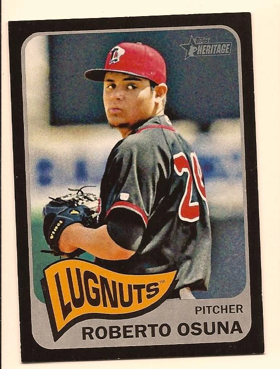 ROBERTO OSUNA 2014 TOPPS HERITAGE MINORS BLACK PARALLEL /105 - Image 1 of 1