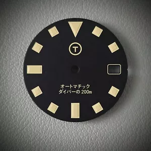 TLDC0641 PLGS Style Data Nero + C3 Crema Chiara / 7S26 NH35 NH36 SEIKO SKX 28,5 - Foto 1 di 1