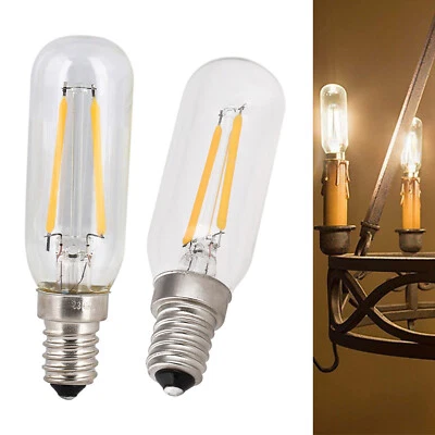 T25 E14 Led Bulb Clear-glass Filament Light 2w 4w Cob Bulbs Warm White 220v 240v - Image 1 of 4