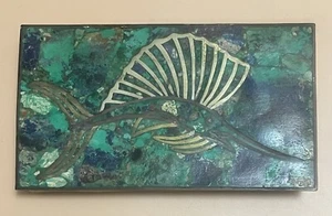 Los Castillo attrib. Sailfish Box - Silver Brass Azurite Malachite Lapis Lazuli - Picture 1 of 20