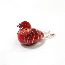 Mini Cute Glass Bird Figurine Easter Lovely Small Animal Ornament Decor Charm