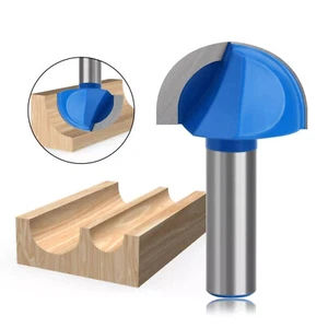 1/2 Inch Shank Router-Bit Round Nose Cove Core Box Cutter Tool Woodworking - Picture 1 of 25
