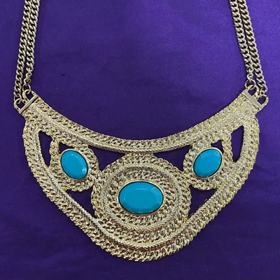 QVC Wendy Williams Goldtone Crescents of Color Necklace - Image 1 of 4