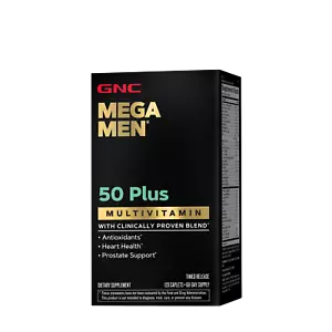 NUEVO - GNC Mega Men 50 Plus Multivitamínico - 120 Comprimidos (60 Porciones) CADUCIDAD 03/2026 - Imagen 1 de 2